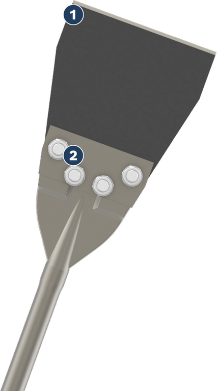 BoschPRO SDS max 地板刮刀替换套装，152 毫米。