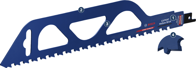 BoschEXPERT 空心砖往复锯片，用于切割空心砖。