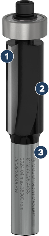 Bosch直铣刀，用于精密木工。