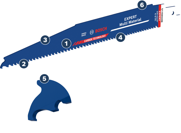 BoschExpert 多用途硬质合金往复锯片。
