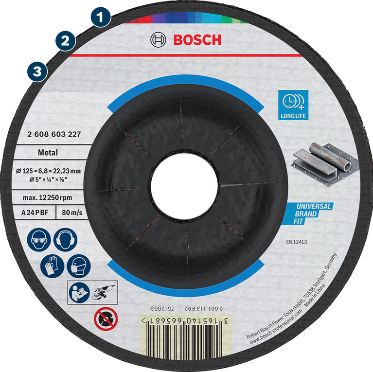 Bosch金属切割片，具有长寿命特点。