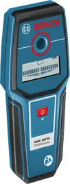 BoschGMS 100 M 探测器，最大探测深度 100 毫米。.