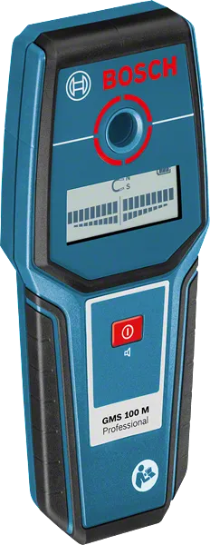 BoschGMS 100 M 探测器，最大探测深度 100 毫米。.