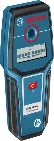 BoschGMS 100 M 探测器，最大探测深度 100 毫米。.