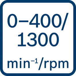 空载转速0 - 400/0 - 1300 min-1/rpm 