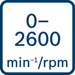 空载转速0 - 2600 min-1/rpm 