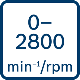 空载转速0 - 2800 min-1/rpm 
