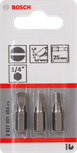 Bosch25mm 螺丝刀头套装，1/4 英寸六角柄。