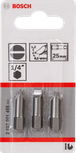 Bosch三件套 25mm 一字螺丝刀头。