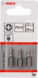BoschPH0 25mm 螺丝刀头套装（3 件）。