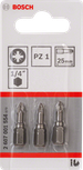 BoschPZ1 25mm 螺丝刀头套装（三件套）。