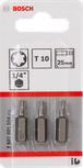 BoschT10 25mm 螺丝刀头套装（三件套）。