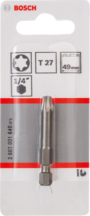 BoschT27 49mm 螺丝刀头，适用于 1/4 英寸六角扳手。