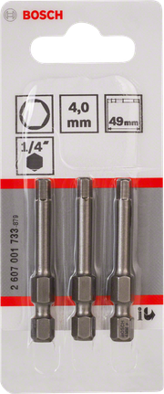 Bosch4.0mm 超硬螺丝刀头 49mm.