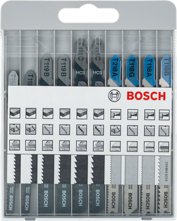 Bosch10 件拼图锯刀片套装 3/8 英寸金属和木材.