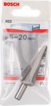 Bosch5-20 毫米锥形金属薄板钻头，用于精确钻孔。