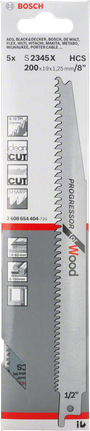 BoschS 2345 X 往复锯片 8 英寸木材.
