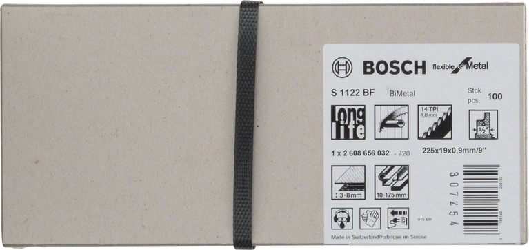 BoschS 1122 BF 双金属锯片套装，用于金属切割。