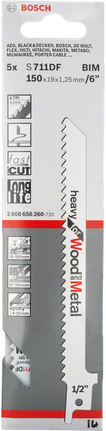 BoschS 711 DF 往复锯片 6 英寸。.
