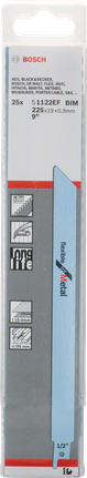 BoschS1122EF BIM 往复锯片，适用于金属。