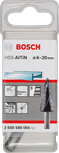 BoschHSS-AlTiN 阶梯钻头 4-20mm，适用于不锈钢。