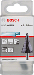 BoschHSS-AlTiN 阶梯钻头 6-39mm，适用于不锈钢。