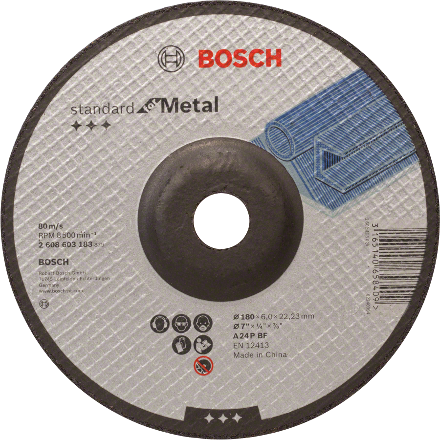Bosch金属砂轮 A24P BF 180mm 标准。.