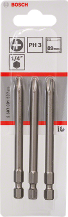 Bosch PH3 89mm 1/4″ 超硬螺丝刀头。.