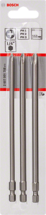 Bosch152mm PH 十字螺丝刀头套装。