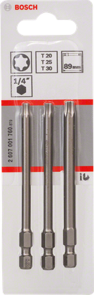 Bosch89mm Torx 螺丝刀头套装 T20 T25 T30。