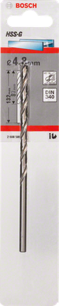 Bosch4.8 毫米 HSS-G 金属钻头 DIN 340。.