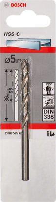 Bosch5mm HSS-G 金属钻头 DIN 338.