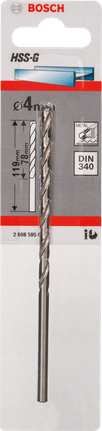 Bosch4mm HSS-G 金属钻头。.
