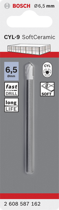 Bosch6.5 毫米 CYL-9 瓷砖钻头.