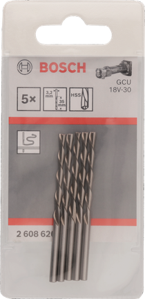 Bosch3.2 毫米多用途切割钻头 5 件装.