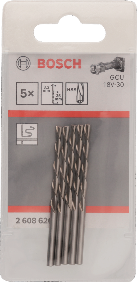 Bosch多用途切割钻头 3.2mm，适用于 GCU 18V-30。