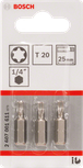 BoschT20 25mm Torx 螺丝刀头套装。