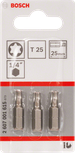 BoschT25 25mm 螺丝刀头套装（三件套）。