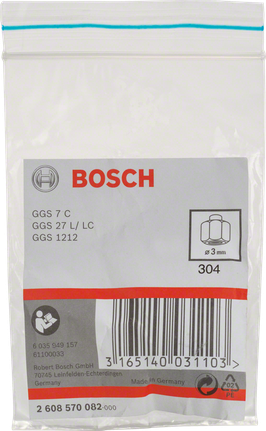 带锁紧螺母的Bosch3 毫米夹头。.