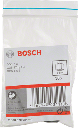 Bosch6 毫米夹头，带锁紧螺母。.