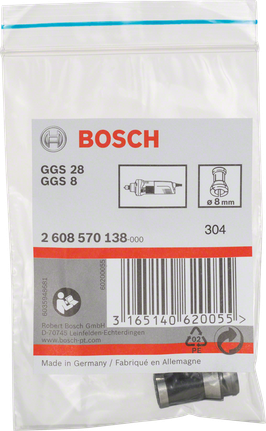 Bosch8 毫米夹头，无锁紧螺母.
