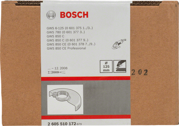 Bosch125 毫米防护罩，无盖。.