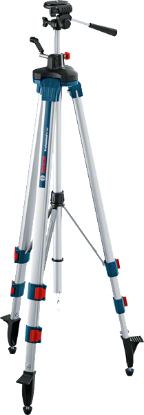 BoschBT 250 建筑三脚架，高度可调。