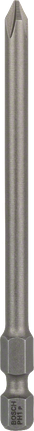 Bosch螺丝刀头超硬 PH1 89 毫米长度。.