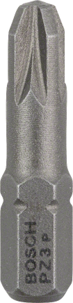 Bosch PZ3 Pozidriv 螺丝刀头，用于精确紧固。.