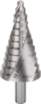 BoschHSS 阶梯钻头，适用于 6-37 毫米孔径。
