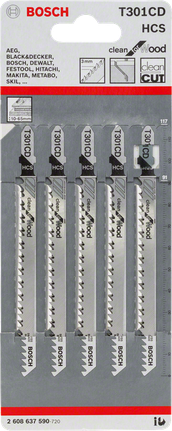 Bosch T 301 CD 曲线锯刀片包。.