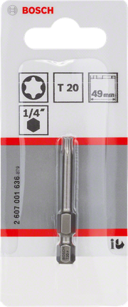 BoschT20 49mm 星形螺丝刀头。
