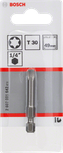 BoschT30 49mm 螺丝刀头，适用于 1/4 英寸六角驱动。