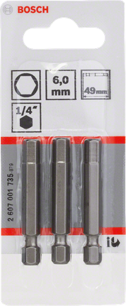 Bosch6.0 毫米超硬螺丝刀头.